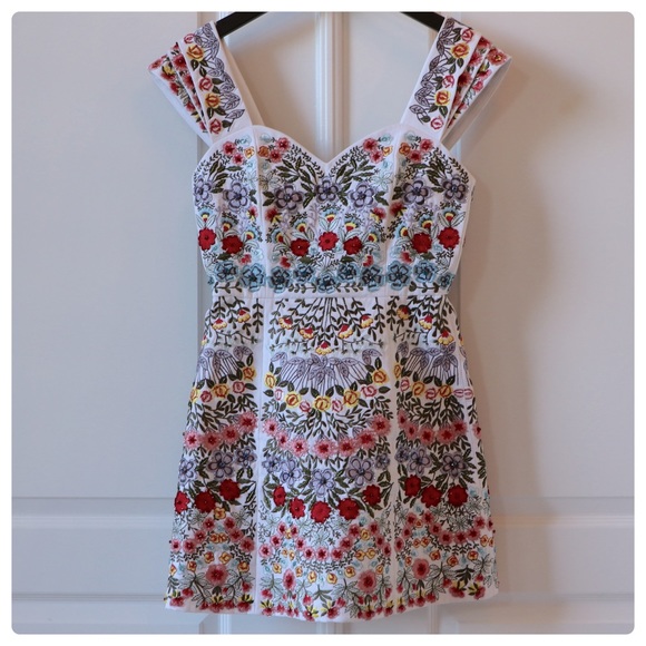 ALICE + OLIVIA Roz Crystal Beaded Mini Dress - Picture 14 of 17